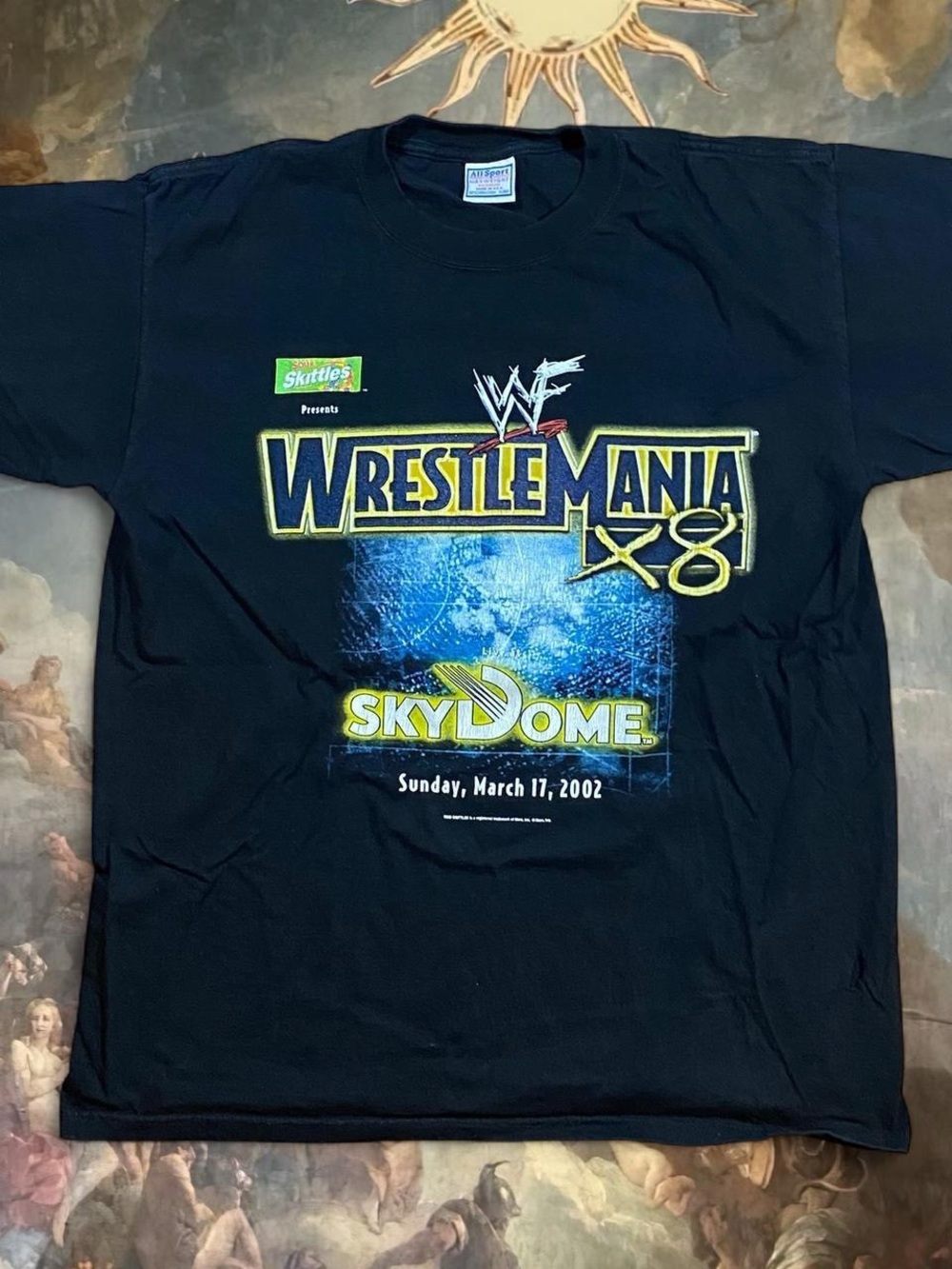 Y2K rare WrestleMania X8 SkyDome 2002 Graphic Tee - Black